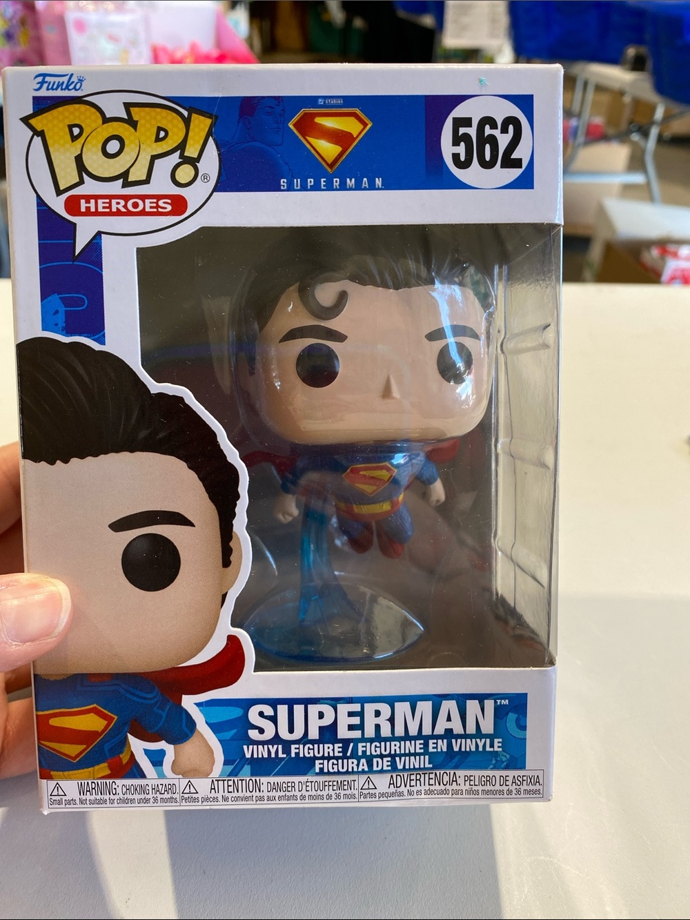 Funko Superman Pop! Vinyl Figure - Blue, Red & Yellow